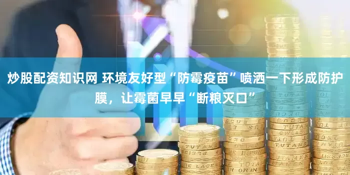 炒股配资知识网 环境友好型“防霉疫苗”喷洒一下形成防护膜，让霉菌早早“断粮灭口”